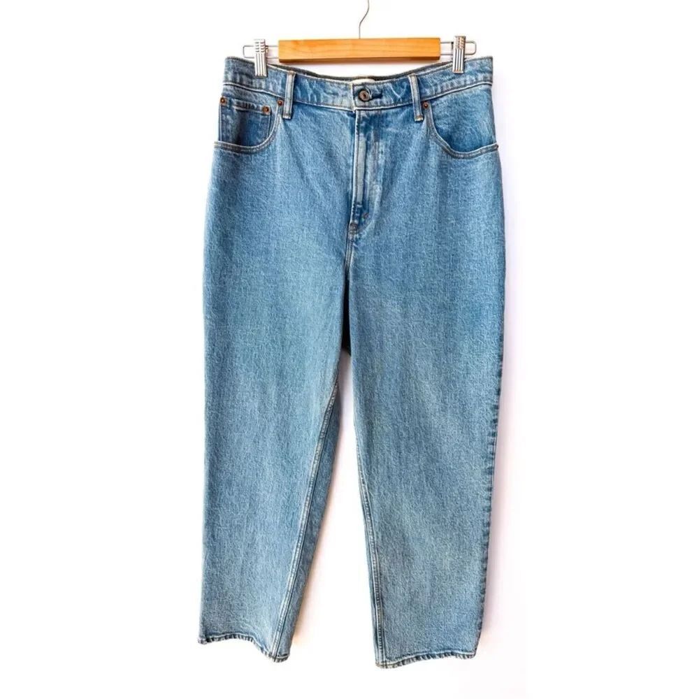 Abercrombie & Fitch 90s Straight Leg Ultra High Rise Cure Love Jeans 31 12 short